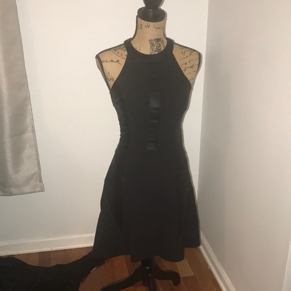 Guess pleather skater dress